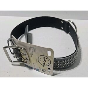 Collar for Big Dog XXL/ XXXL Genuine Leather w/Studs 90-140 lbs 27-32" Gray NWT